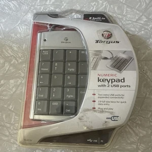 TARGUS NUMERIC KEYPAD 2 PORT USB HUB PAUK10U- New Sealed - Zdjęcie 1 z 7