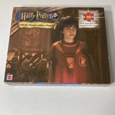 Harry Potter and The Sorcerer's Stone Puzzle Within a Puzzle 100 Pieces 2001 NEW - Image 1 of 4