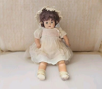 Vintage Ideal Doll 20" Brown Hair Sleepy Cries - Image 1 of 4
