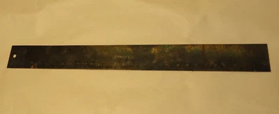 Tiffany & Co. T&Co  Silver Plate 12” Ruler Inches & Metric - Image 1 of 4