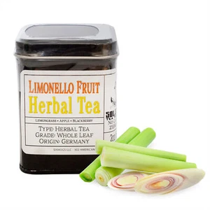 Limonello Herbal Loose Leaf Tea, 60 Gram Metal Tin - Picture 1 of 10
