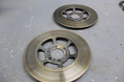 SUZUKI GS750EN 1979 ROTORES DE FRENO DELANTERO IZQUIERDO DERECHO DISCOS Foto 1 de 4