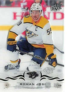 2018-19 cubierta superior corte transparente paralelo #104 Roman Josi - Imagen 1 de 2