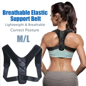 True Fit Posture Corrector Body Correct Adjustable Slouch Belt Brace Men Women - Picture 1 of 12