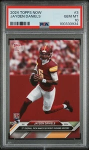 2024 Topps Now Jayden Daniels Debut #3 PSA 10 #0934 - Picture 1 of 2