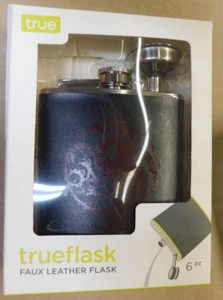 Juego de Tronos Trueflask Frasco de Cuero Sintético-6 OZ con Embudo-SS - Imagen 1 de 3