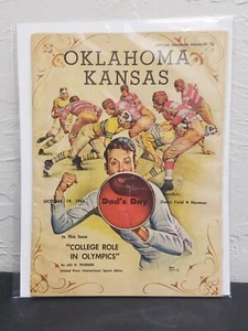 1963 Oklahoma Sooners vs Kansas Jayhawks football program 10/19/1963 - Picture 1 of 4