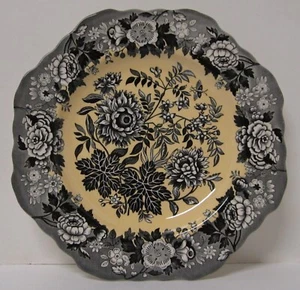Spode Blue Room Garden Collection Schwarz Gelb Jasmin Dessert Salat Teller 9" - Bild 1 von 3