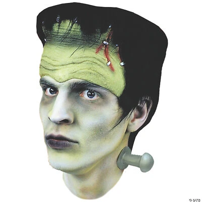 WMU Frankenstein Halloween Monster mask latex Headpiece Hair And Bolts-New - Image 1 of 2