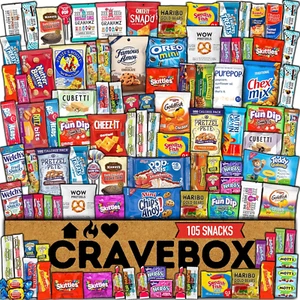 Snack Box Variety Pack Care Package (105 Count) - Easter Gift Box - Picture 1 of 12