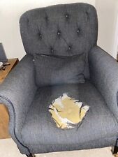 Harris Tweed Flynn Chair In Graphite 