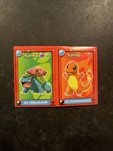 Pegatina POKEMON POKEDEX EF #003-004 VENUSAUR/CHARMANDER Edición PERÚ 2022 - Imagen 1 de 2