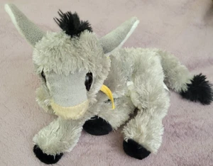 8 ZOLL PLÜSCHTIER WUNSCHTIERE GRAU WEISS ESEL STOFFTIER JEANNETTE WEICH Camp Au Sable - Bild 1 von 6