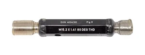 M15.2 x 1.41 80 Deg Thread ~ Metric ~ Thread Plug Gage ~ Go/NoGo - - Picture 1 of 1