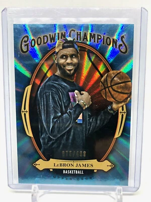 LeBron James Goodwin Champions /499 2020 Upper Deck SP Card Blue Foil - Image 1 of 4