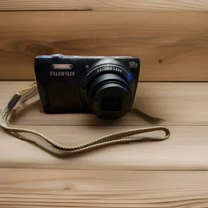 Fujifilm FinePix T550 BLACK 16 MP 12x Optical Zoom Compact Digital Camera Works - Picture 1 of 10