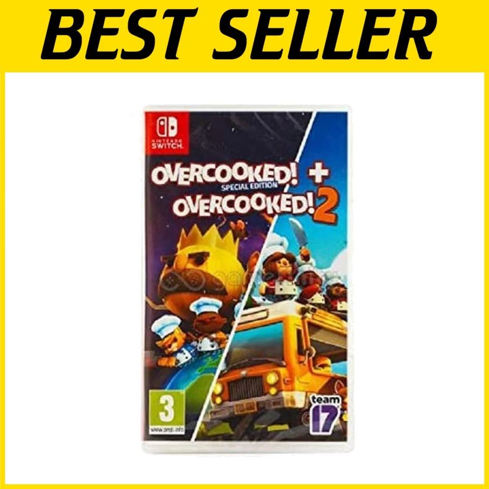 ¡Sobrecocido! + ¡Sobrecocido! 2 para Nintendo Switch - Ultimate Co-Op Cooking Game Foto 1 de 4