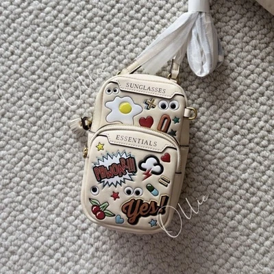 Bolso de Hombro ANYA HINDMARCH Mini Cuero Graffiti de Japón Usado Buen Propiedad 8F Foto 1 de 4