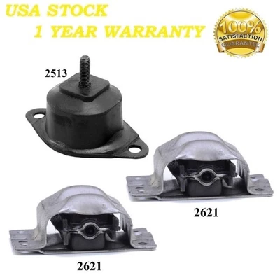 КРЕПЛЕНИЕ ДВИГАТЕЛЯ И ТРАНСМИССИИ 3 ШТ ПОДХОДИТ ДЛЯ CHEVROLET C1500, C2500, C3500 - 5,0 Л, 5,7 Л, 6,2 Л - AT - Изображение 1 из 4