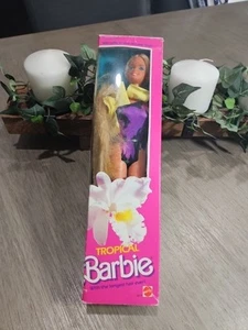 1985 Rare Tropical Barbie Doll Long Blonde Hair Mattel #1017 Made In Malaysia - Picture 1 of 9