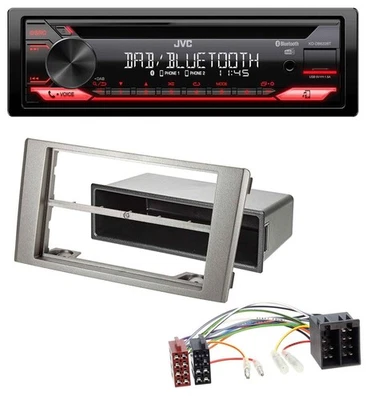 JVC CD DAB USB Bluetooth MP3 Autoradio für Iveco Daily (2006-2014) silber - Bild 1 von 4