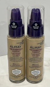 Lot of 2 Almay Age Essentials Multi Benefit Make Up Foundation 110 Light Neutral - Picture 1 of 2