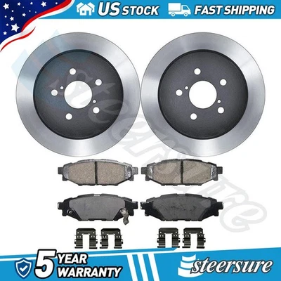 Juego de pastillas de freno de disco trasero rotor de freno de disco para Subaru Legacy 2006-2009 Foto 1 de 4