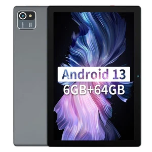 10.1 Zoll Tablet Android 13, 6GB + 64 GB 1280 x 800 IPS 5000 mAh Kamera Schwarz - Bild 1 von 6