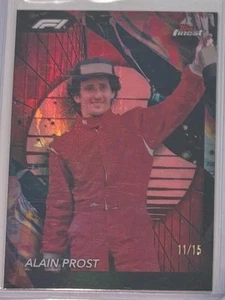 🔥Alain Prost 2024 F1 TOPPS FINEST Hobby Red Refractor #/15 Legend Icons 🔥 - Picture 1 of 1
