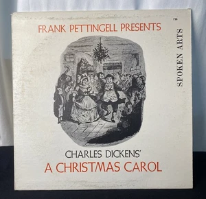 Frank Pettingell Presents Charles Dickens Christmas Carol Spoken Arts Vinyl Rare - Picture 1 of 5