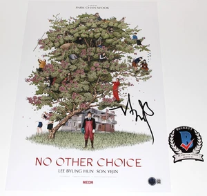 DIRECTOR PARK CHAN-WOOK SIGNED 'NO OTHER CHOICE' 12x18 MOVIE POSTER BECKETT COA - Picture 1 of 3
