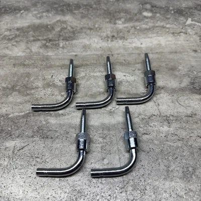 批量 5 件 林肯 272394 Quicklub Divider 90 度肘软管耳钉组件 全新 — 第 1/4 张图片