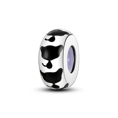 MULA niedliche Haustier Spacer Charm CZ für Frauen Armband 925 Sterling Silber - Bild 1 von 4