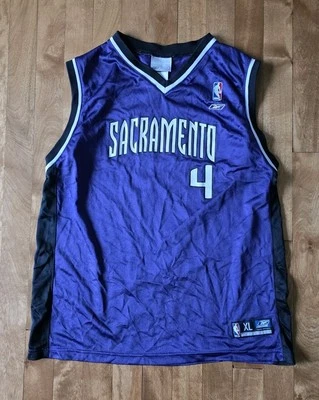 Camiseta Sacramento Kings Webber Reebok Juvenil XL (18-20) Púrpura NBA Foto 1 de 4