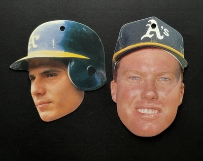 1990 Topps Heads Up! Bash Brothers Mark McGwire Jose Canseco - Image 1 of 2