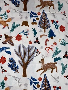 FQ Fat Quarter NEW Cotton Fabric 18"X22" WINTER WONDERLAND (3.25) Holiday - Picture 1 of 2