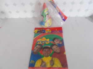 Original 2003 The WIGGLES 8 Party Hats, 8  Loot Bags Jeff, Anthony, Greg, Murray - Picture 1 of 7