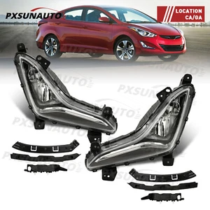 Fit For 2014 2015 2016 Hyundai Elantra Front Fog lamps Bumper Bracket Kit - Picture 1 of 9