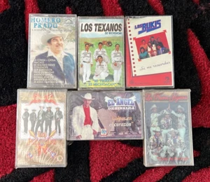 LOT of 6 Vintage Spanish Latin Mexican CASSETTE TAPES Musica Mexicana Los Bukis - Picture 1 of 9