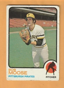 Bob Moose Pittsburgh Pirates 1973 Topps #499 Murrysville Pennsylvania Creased - Picture 1 of 2