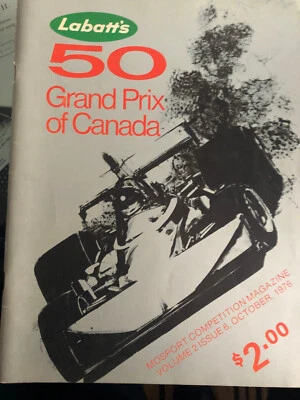 1976 Program F-1 Labatt's Grand Prix of Canada - Mosport  Hunt vs Lauda - Image 1 of 4