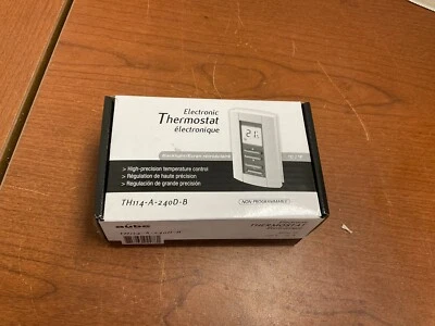 AUBE HONEYWELL TH114-A-240D-B NON PROGRAMMABLE DIGITAL ELECTRIC HEAT THERMOSTAT - Image 1 of 3