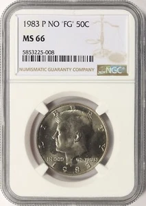 1983-P No FG 50c Kennedy Half Dollar NGC MS66 - Picture 1 of 4