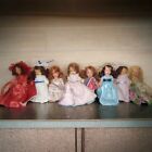 Lot Of 8 Nancy Ann Storybook Dolls 1940s - Bisque And Plastic TLC