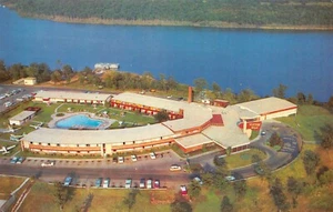 Luftaufnahme von Western Hills Resort Lodge Wagoner, OK Vintage Postkarte  - Bild 1 von 2