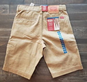 LEVIS BOY'S YOUTH CARGO SHORTS, HARVEST GOLD SIZE 12 REG. ADJUSTABLE WAIST - Picture 1 of 4