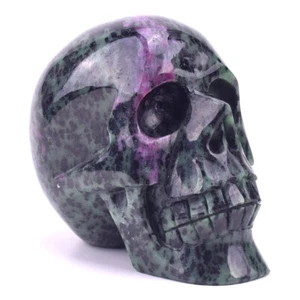 4.3'' Natural Ruby Zoisite Hand Carved Crystal Skull,Crystal Healing Reality - Picture 1 of 8