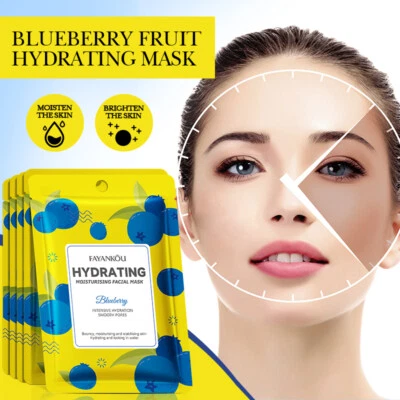 Fruit Facial mask-sheet Moisturizing Firming nourishing Antiacne Whitening D1 - Image 1 of 4