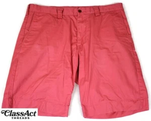 Polo Ralph Lauren Shorts Mens Size 34 Red Flat Front Pima Cotton Vintage - Picture 1 of 6