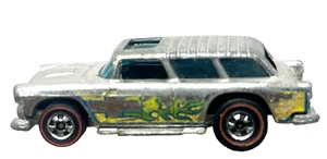 VINTAGE 1969 MATTEL HOT WHEELS REDLINE ALIVE '55 CHEVY DIECAST CAR SILVER - Picture 1 of 6